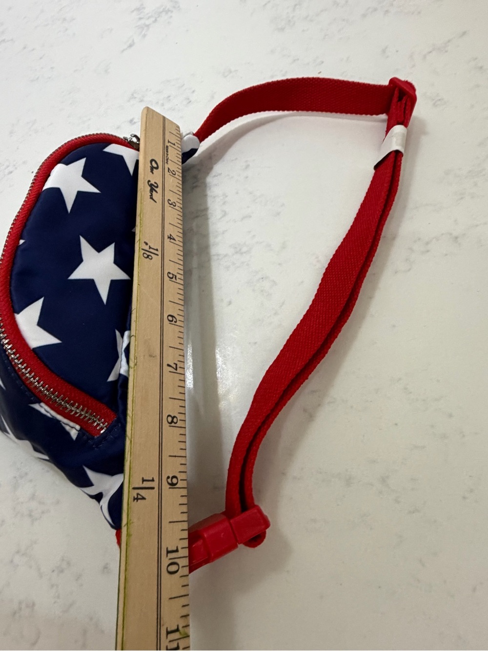 Forever 21 Kids Star Print Navy & White Fanny Pack with Red Strap - Picture 7 of 8